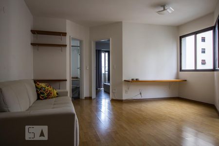Sala de apartamento à venda com 1 quarto, 54m² em Jardim Paulistano, São Paulo