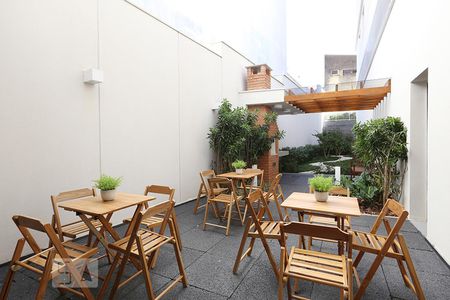 Apartamento para alugar com 43m², 1 quarto e 1 vagaDependências do prédio - churrasqueira