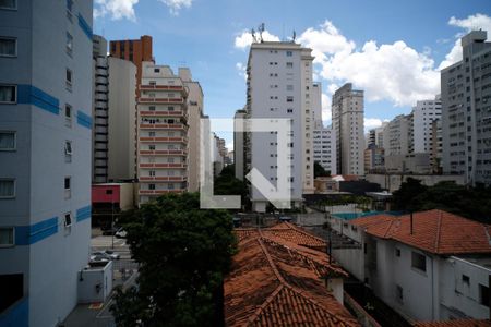 Vista da sala de apartamento à venda com 1 quarto, 38m² em Jardim Paulista, São Paulo