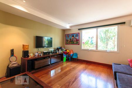 Sala de casa de condomínio para alugar com 4 quartos, 400m² em Loteamento Alphaville Campinas, Campinas