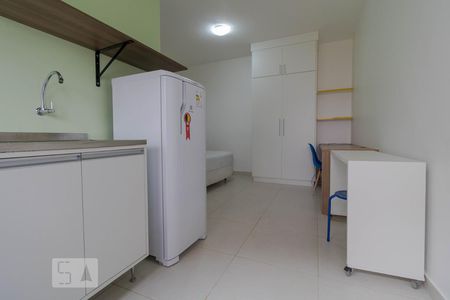 Cozinha de kitnet/studio para alugar com 1 quarto, 25m² em Cidade Universitária, Campinas