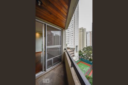Varanda da Sala de apartamento à venda com 2 quartos, 80m² em Vila Andrade, São Paulo