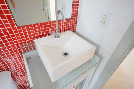Detalhe banheiro de apartamento à venda com 2 quartos, 43m² em Mooca, São Paulo