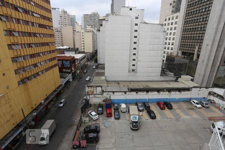 Vista da Varanda de kitnet/studio à venda com 1 quarto, 29m² em República, São Paulo