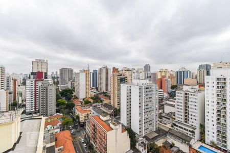 Varanda - Vista de apartamento à venda com 1 quarto, 87m² em Cerqueira César, São Paulo