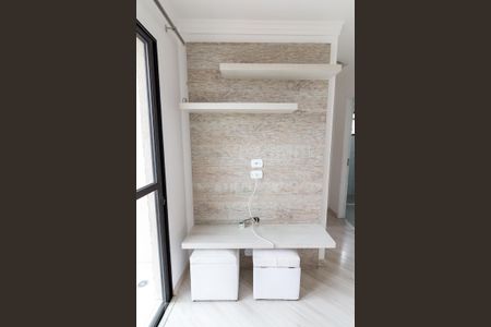 Apartamento à venda com 50m², 2 quartos e 1 vagaSala - painel para TV