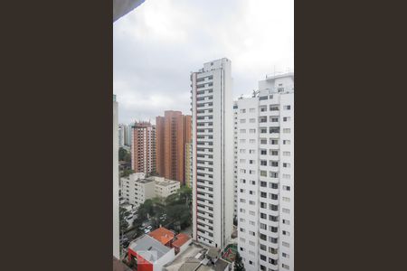 Vista sala  de apartamento à venda com 1 quarto, 37m² em Moema, São Paulo