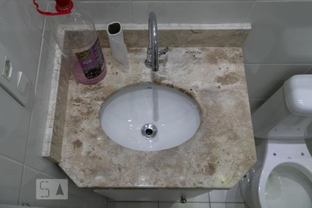 Detalhe do banheiro  de apartamento à venda com 2 quartos, 62m² em Campanário, Diadema