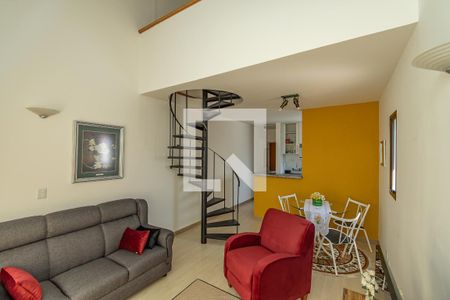 Sala de Estar/Jantar de apartamento para alugar com 1 quarto, 76m² em Cambuí, Campinas