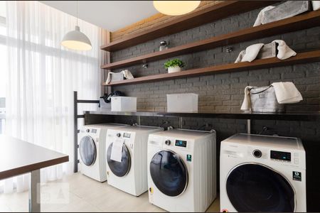 Studio para alugar com 43m², 1 quarto e 1 vagaLavanderia