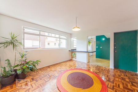 Sala de estar e jantar de apartamento para alugar com 2 quartos, 96m² em Pinheiros, São Paulo