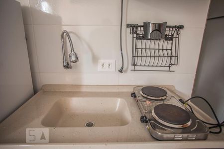 Detalhe - Cozinha de kitnet/studio para alugar com 1 quarto, 17m² em Planalto Paulista, São Paulo