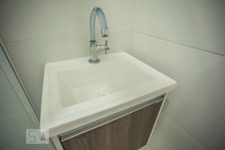 Detalhe - Banheiro de kitnet/studio para alugar com 1 quarto, 17m² em Planalto Paulista, São Paulo