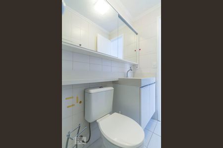Banheiro Social de apartamento à venda com 1 quarto, 34m² em Vila Monte Alegre, São Paulo