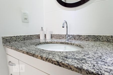 Apartamento para alugar com 69m², 2 quartos e 1 vagaDetalhe banheiro da suíte - Pia