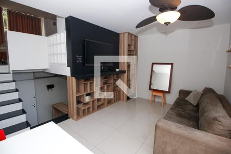 Sala de apartamento para alugar com 1 quarto, 56m² em Vila Tramontano, São Paulo