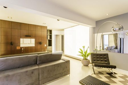 Sala de apartamento para alugar com 1 quarto, 97m² em Vila Olímpia, São Paulo