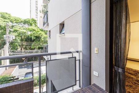 Varanda da Sala de apartamento para alugar com 1 quarto, 97m² em Vila Olímpia, São Paulo
