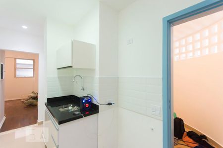Cozinha de apartamento para alugar com 1 quarto, 35m² em Indianópolis, São Paulo