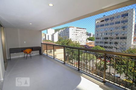 Varanda da Sala de apartamento à venda com 3 quartos, 121m² em Botafogo, Rio de Janeiro