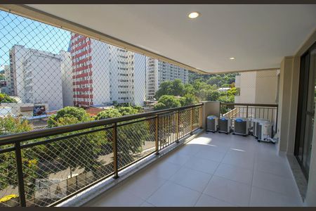 Varanda da Sala de apartamento à venda com 3 quartos, 121m² em Botafogo, Rio de Janeiro
