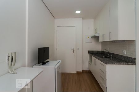 Cozinha de kitnet/studio para alugar com 1 quarto, 30m² em Centro, São Paulo