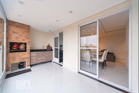 Varanda Gourmet  de apartamento para alugar com 2 quartos, 73m² em Vila Valparaíso, Santo André