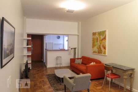 Sala de apartamento para alugar com 1 quarto, 64m² em Copacabana, Rio de Janeiro