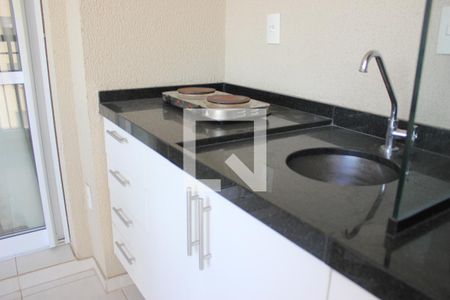 Studio para alugar com 38m², 1 quarto e 1 vagaVaranda da sala e espaço gourmet