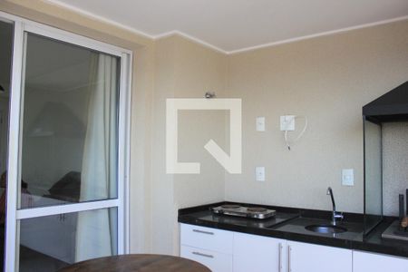 Studio para alugar com 38m², 1 quarto e 1 vagaVaranda da sala e espaço gourmet