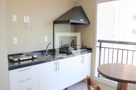 Studio para alugar com 38m², 1 quarto e 1 vagaVaranda da sala e espaço gourmet