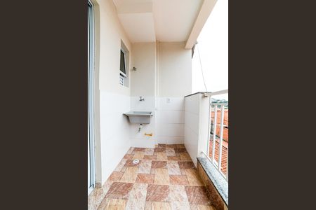 Varanda - Área de Serviço de apartamento para alugar com 1 quarto, 40m² em Vila Nova Carolina, São Paulo