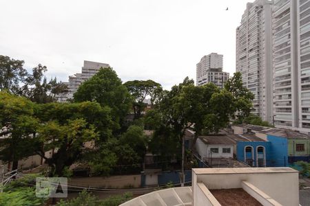 Varanda - Vista de apartamento à venda com 1 quarto, 54m² em Jardim Santo Amaro, São Paulo