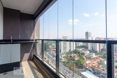 Varanda de kitnet/studio para alugar com 1 quarto, 42m² em Campo Belo, São Paulo