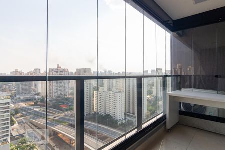 Varanda de kitnet/studio para alugar com 1 quarto, 42m² em Campo Belo, São Paulo