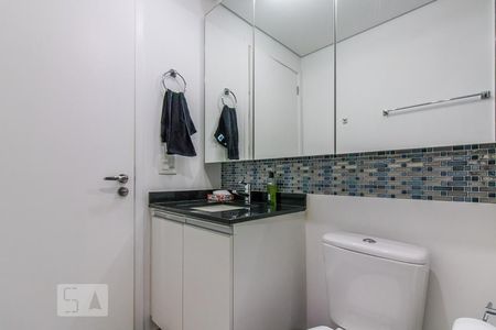 Banheiro de kitnet/studio à venda com 1 quarto, 28m² em Santa Efigênia, São Paulo