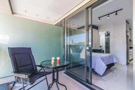 Varanda de kitnet/studio à venda com 1 quarto, 28m² em Santa Efigênia, São Paulo