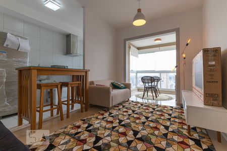 Sala de apartamento à venda com 1 quarto, 45m² em Bosque, Campinas