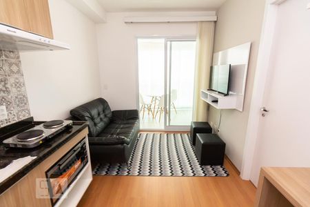 Sala de apartamento para alugar com 1 quarto, 34m² em Barra Funda, São Paulo