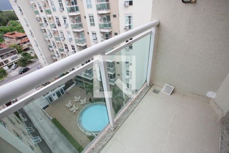 Varanda da Sala de kitnet/studio à venda com 1 quarto, 43m² em Taquara, Rio de Janeiro