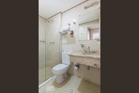 Banheiro de apartamento à venda com 1 quarto, 44m² em Centro, Santo André
