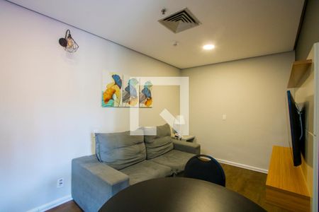 Sala de apartamento à venda com 1 quarto, 43m² em Centro, Santo André
