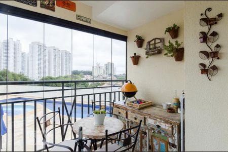 Varanda da sala de apartamento à venda com 2 quartos, 58m² em Vila Gonçalves, São Bernardo do Campo