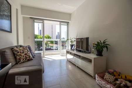 Sala de apartamento à venda com 1 quarto, 46m² em Jardim Paulistano, São Paulo