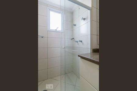 Banheiro da Suite de apartamento à venda com 3 quartos, 75m² em Campestre, Santo André