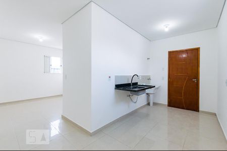 Entrada - Cozinha e Área de Serviço de kitnet/studio para alugar com 1 quarto, 38m² em Jardim Santa Genebra, Campinas