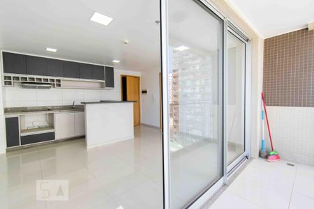 Varanda da Sala e Cozinha de apartamento para alugar com 1 quarto, 44m² em Norte (águas Claras), Brasília
