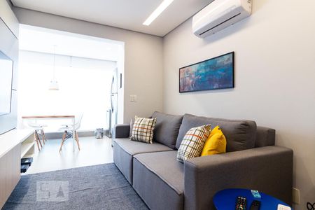 Sala de apartamento para alugar com 1 quarto, 44m² em Brooklin Paulista, São Paulo