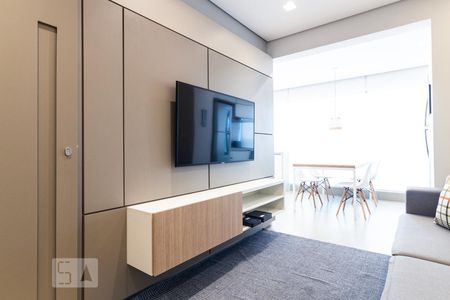 Sala de apartamento para alugar com 1 quarto, 44m² em Brooklin Paulista, São Paulo