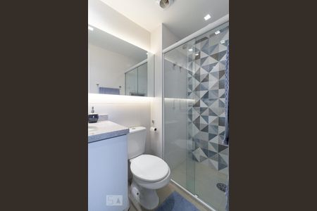 Banheiro da Suíte de apartamento para alugar com 1 quarto, 44m² em Brooklin Paulista, São Paulo